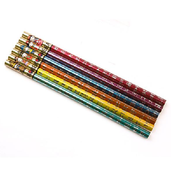 Traditional Pattern Pencil Set (6pcs) – Hunminjeongeum Design