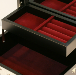 [Handcrafted by Artisan] 2-Tier Mother-of-Pearl Jewelry Box (Various Designs, Colors, and Sizes)