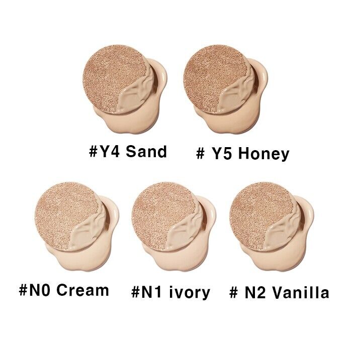 [5 SHADES/SINGLE] JUNGSAEMMOOL Masterclass Radiant Cushion 15 g + Refill  (Radiant Glow & Refillable Coverage)